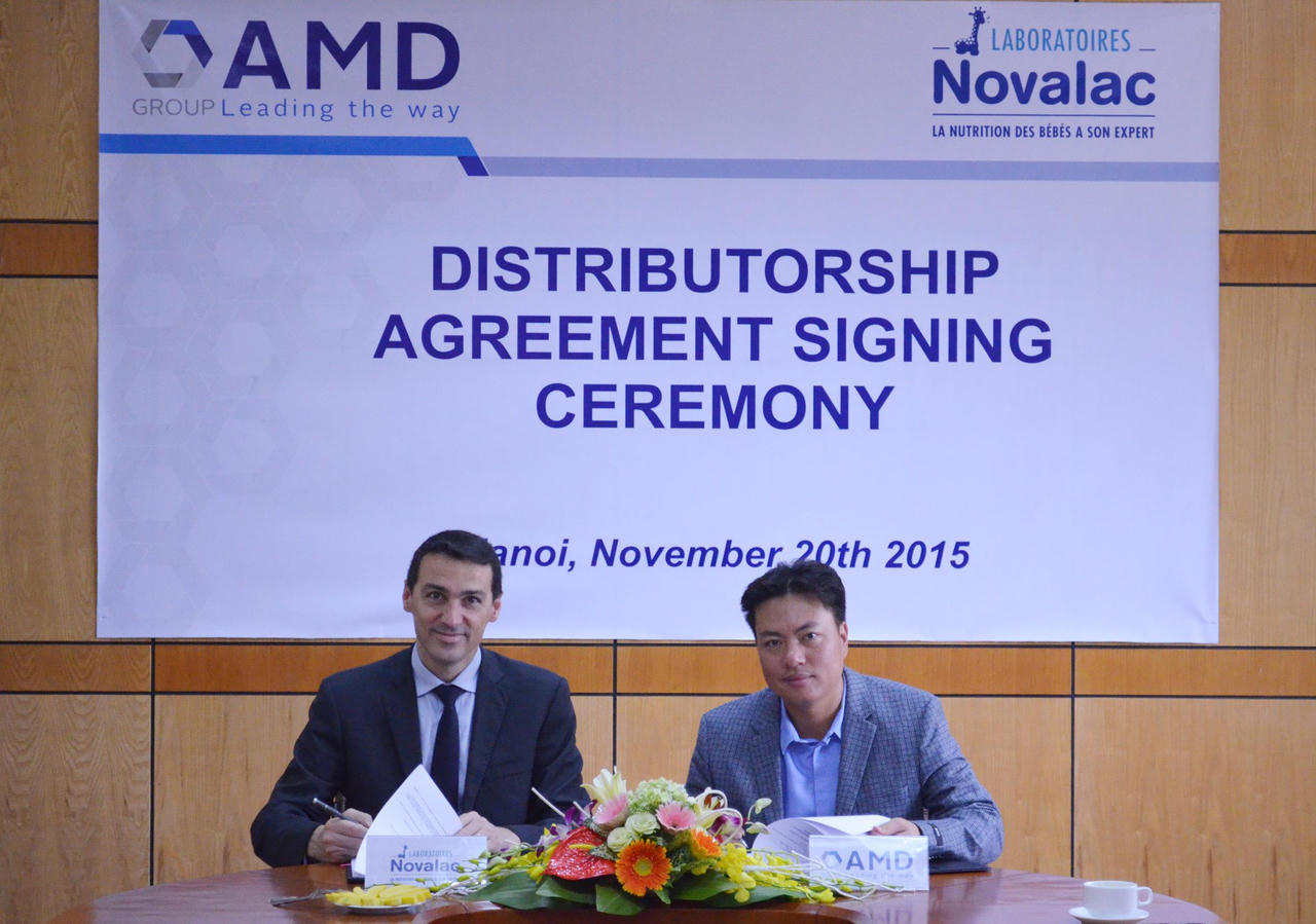 AMD Group phân phối độc quyền các sản phẩm sữa Novalac tại Việt Nam