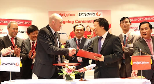 Vietjet ký nhiều hợp đồng "khủng" tại Singapore Airshow 2016