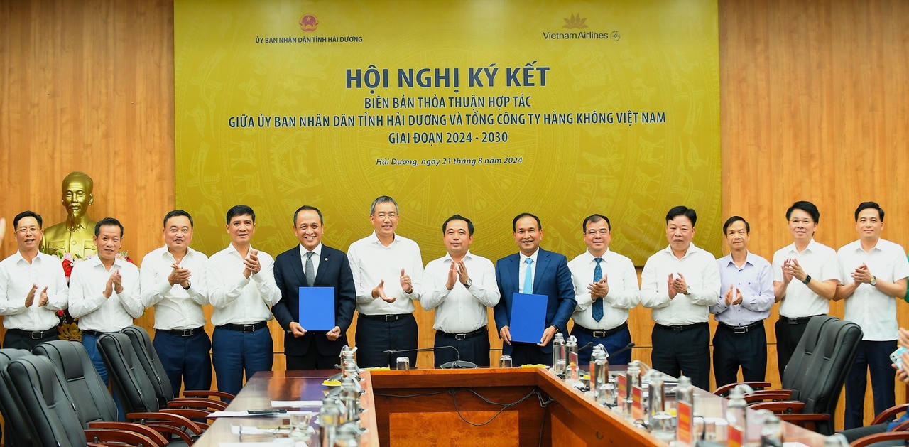 Vietnam Airlines “bắt tay” tỉnh Hải Dương xúc tiến thương mại