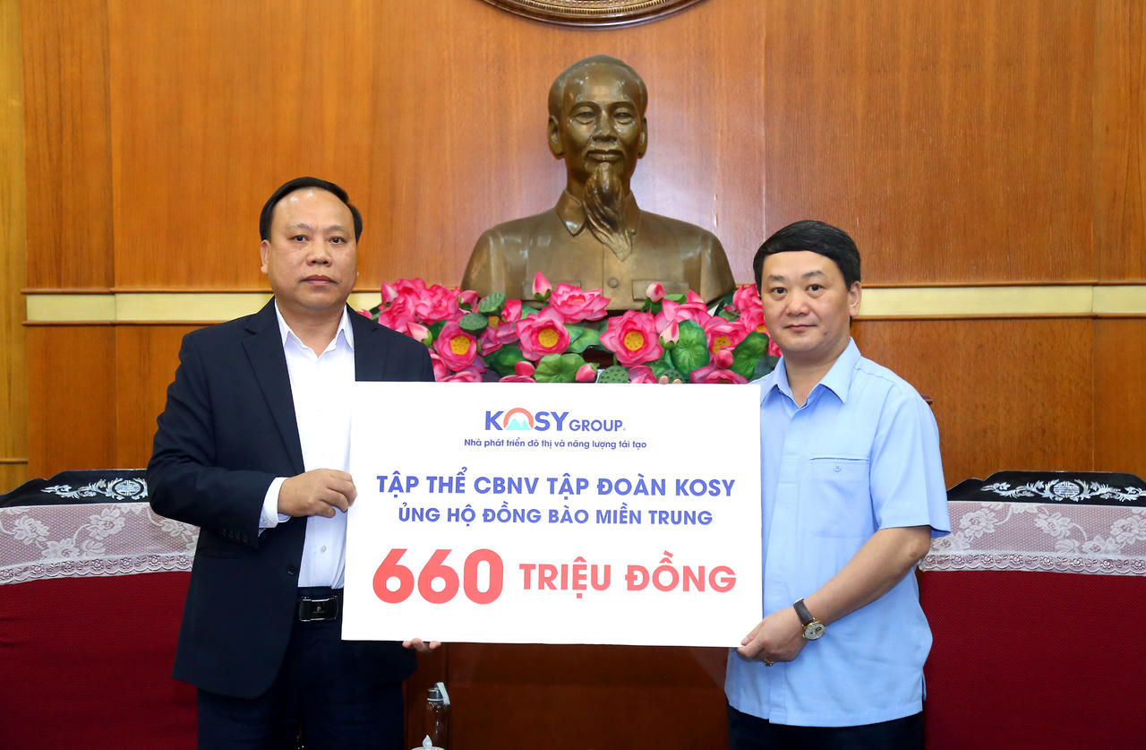 660 triệu đồng hướng về miền Trung ruột thịt từ Tập đoàn KOSY