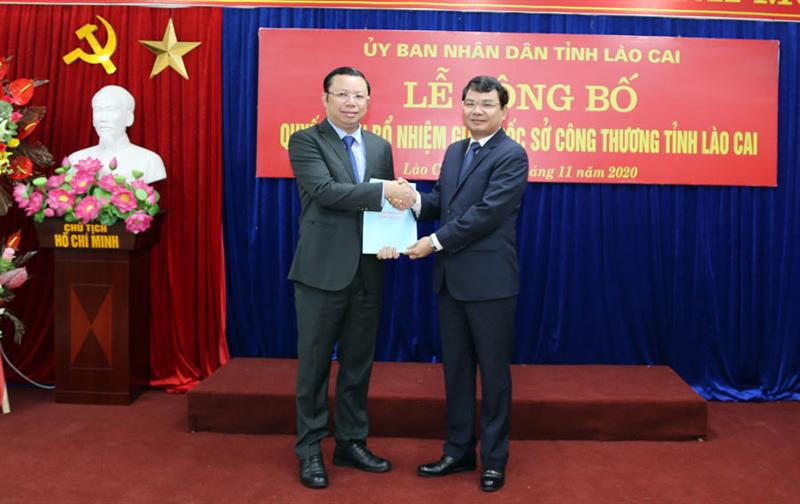 Bổ nhiệm Giám đốc Sở Công Thương Lào Cai