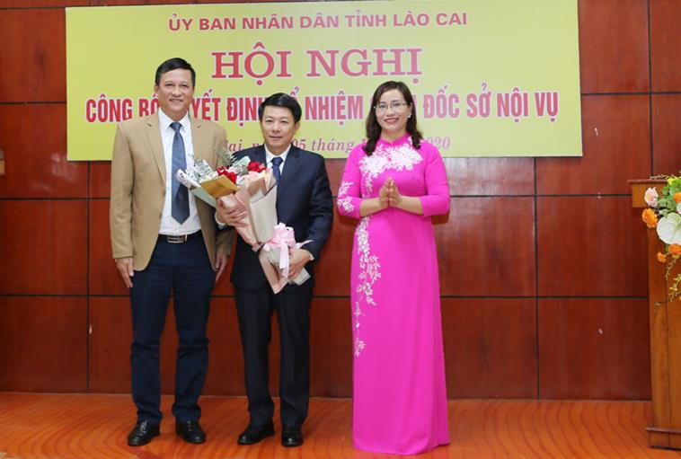 Công bố Quyết định tiếp nhận, bổ nhiệm chức vụ Giám đốc Sở Nội vụ Lào Cai