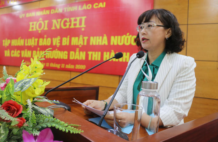 Lào Cai tổ chức Hội nghị tập huấn Luật Bảo vệ bí mật nhà nước