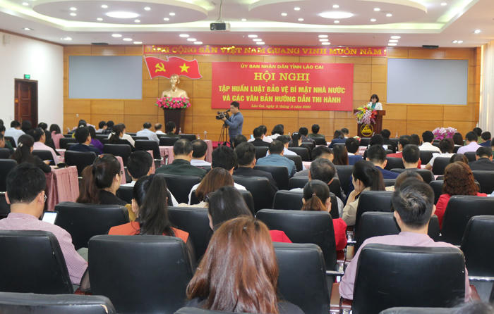 Lào Cai tổ chức Hội nghị tập huấn Luật Bảo vệ bí mật nhà nước