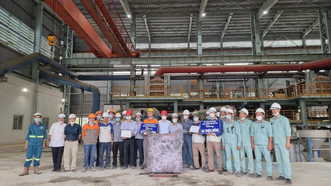 Mẻ đồng đầu tiên đã ra lò tại Dự án mở rộng, nâng công suất Nhà máy Luyện đồng Lào Cai