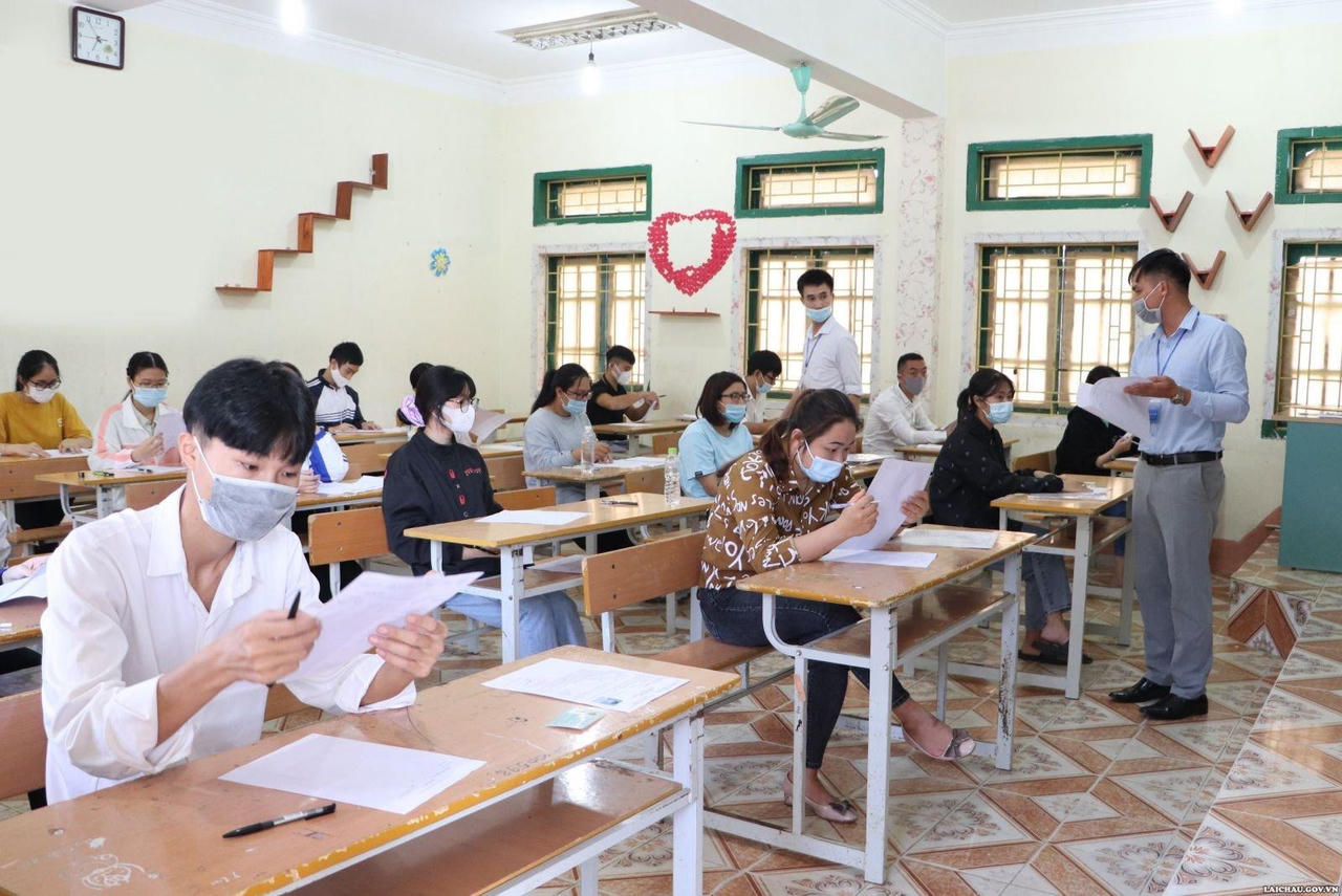 Lai Châu có 2 thí sinh F2,F3 dự thi THPT đợt 1