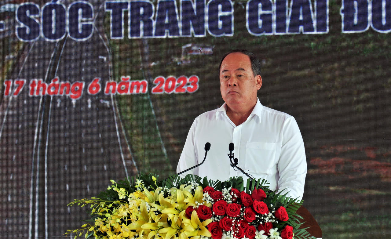 Thủ tướng Phạm Minh Chính dự lễ khởi công dự án cao tốc Châu Đốc - Cần Thơ - Sóc Trăng 