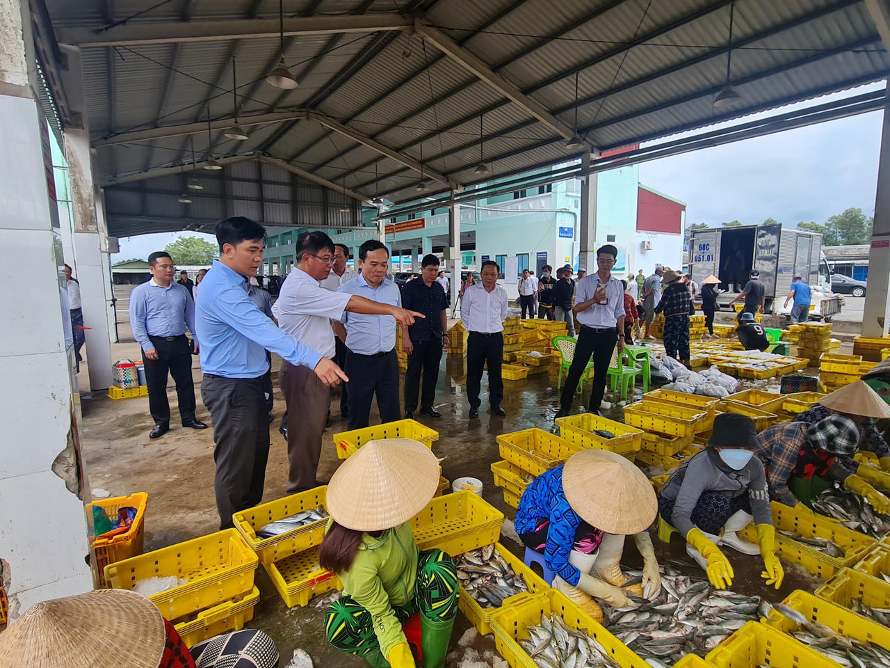 Phó Thủ tướng Trần Lưu Quang kiểm tra tình hình chống IUU tại Kiên Giang 