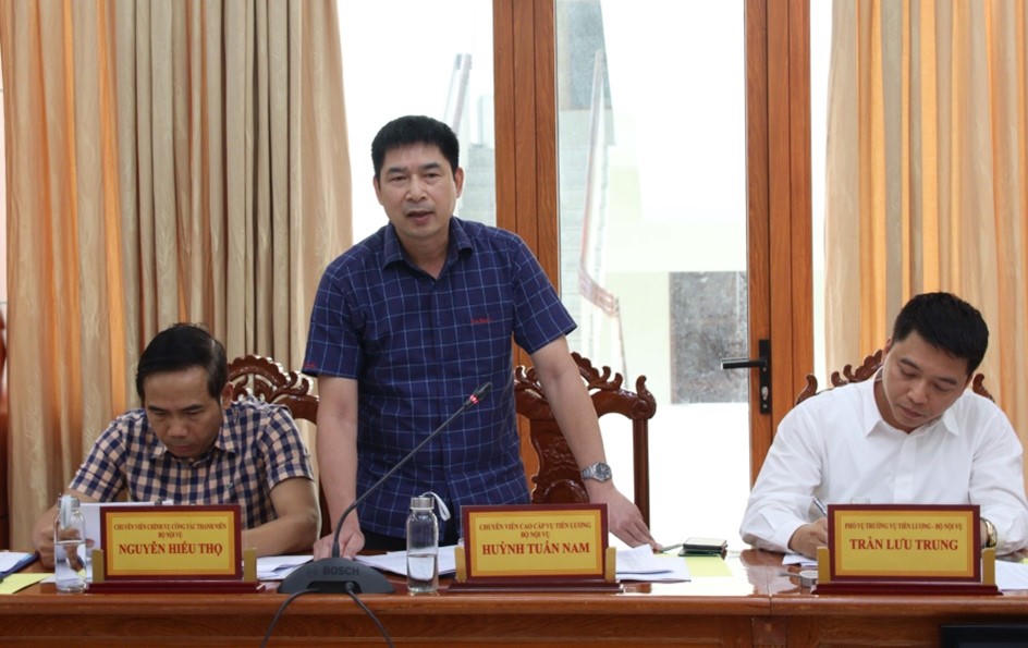 Bộ Nội vụ kiểm tra tại An Giang