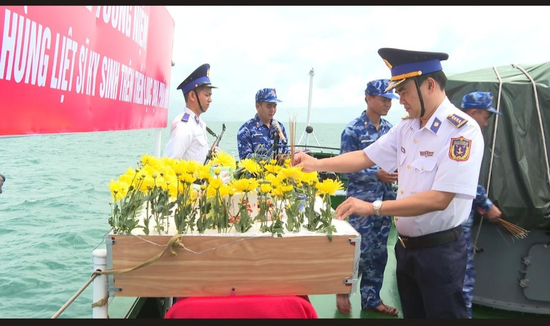 Tri ân các anh hùng liệt sỹ trên vùng biển Tây Nam