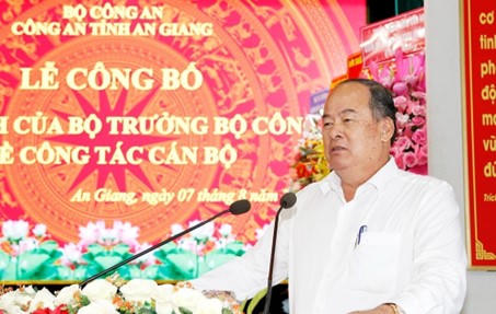  Điều động Đại tá Nguyễn Thanh Hà làm Phó Giám đốc Công an tỉnh An Giang