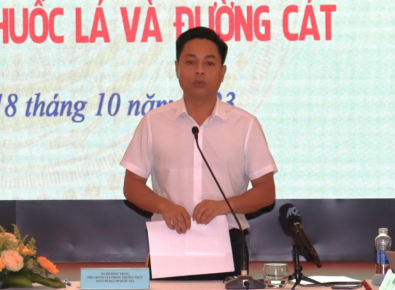 Bàn các giải pháp chống buôn lậu, gian lận thương mại đối với mặt hàng thuốc lá và đường cát