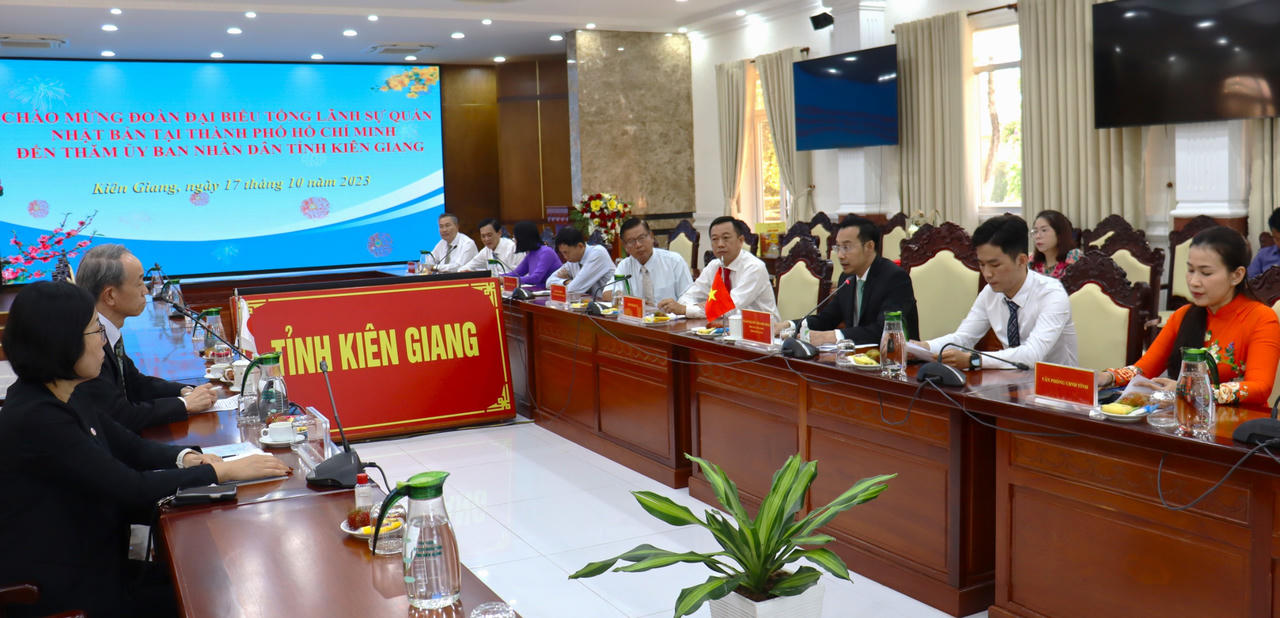 Kiên Giang tiếp Tổng Lãnh sự Nhật Bản nhân kỷ niệm 50 năm thiết lập ngoại giao 