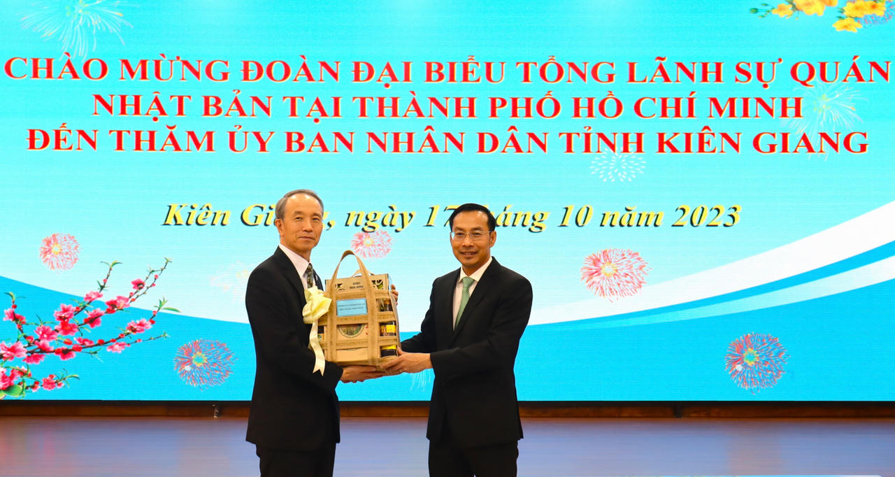 Kiên Giang tiếp Tổng Lãnh sự Nhật Bản nhân kỷ niệm 50 năm thiết lập ngoại giao 