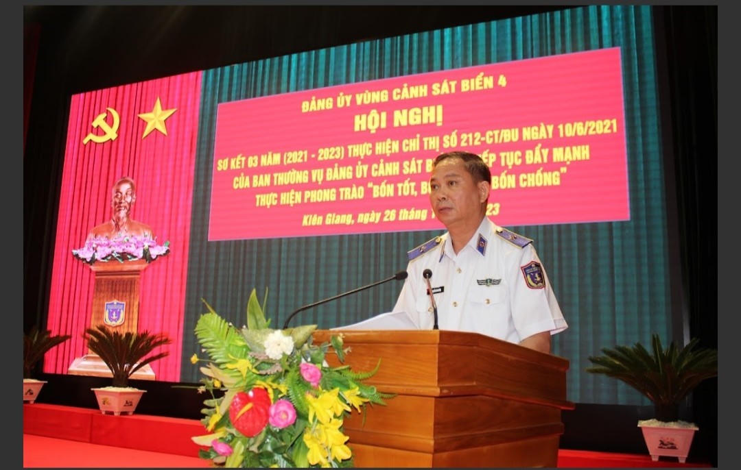 Bộ Tư lệnh Vùng Cảnh sát biển 4 thực hiện hiệu quả phong trào “Bốn tốt, bốn không, bốn chống”
