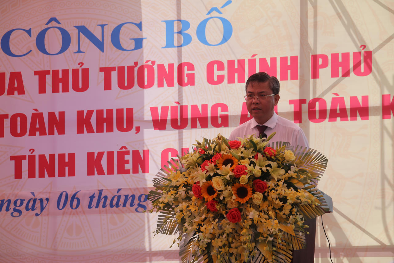 Công bố xã An toàn khu, vùng An toàn khu thuộc tỉnh Kiên Giang