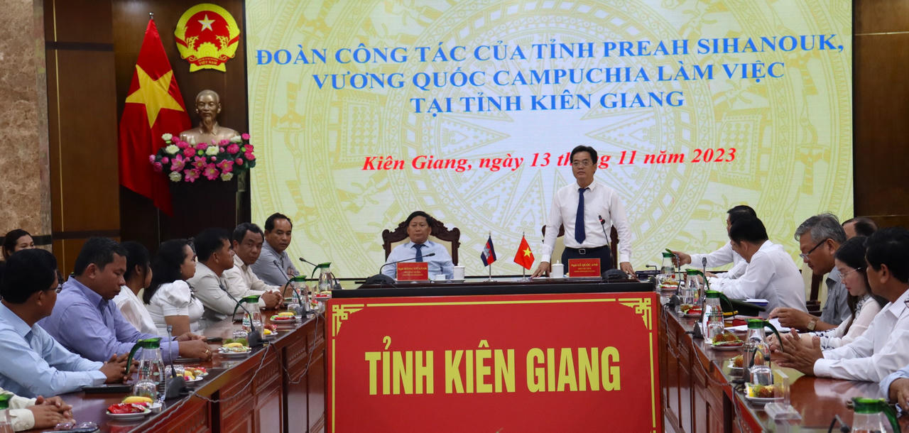 Kiên Giang trao đổi kinh nghiệm về nông - lâm - ngư nghiệp với tỉnh Preah Sihanouk - Campuchia