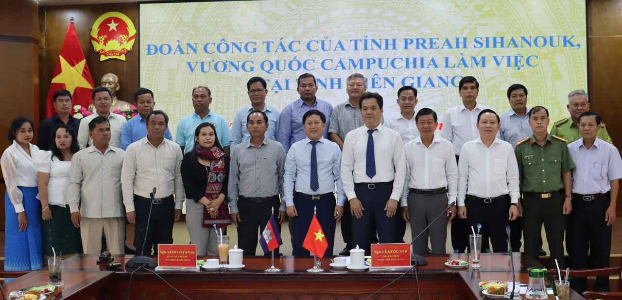 Kiên Giang trao đổi kinh nghiệm về nông - lâm - ngư nghiệp với tỉnh Preah Sihanouk - Campuchia