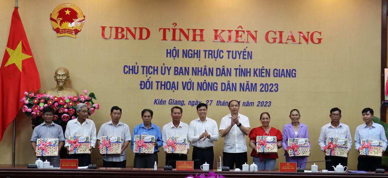 Lãnh đạo tỉnh Kiên Giang tổ chức đối thoại với nông dân 