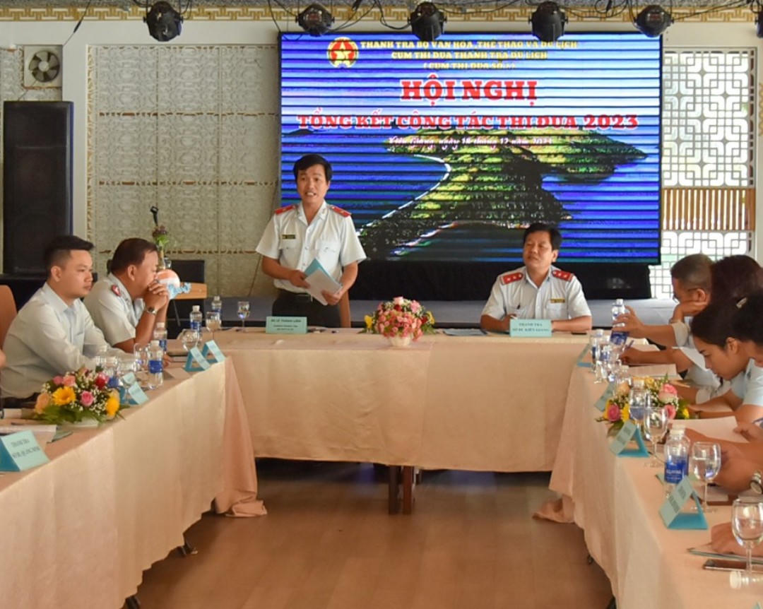 Thanh tra Sở Du lịch tỉnh Bình Định được bầu cụm trưởng cụm thi đua số 7 năm 2024