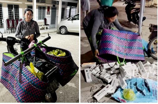 Liên tục bắt giữ 3 vụ sử dụng xe mô tô vận chuyển thuốc lá lậu