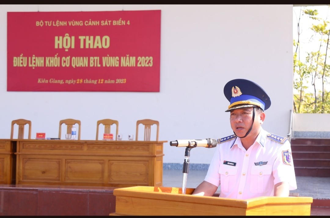 Vùng Cảnh sát biển 4 tổ chức Hội thao Điều lệnh Khối cơ quan