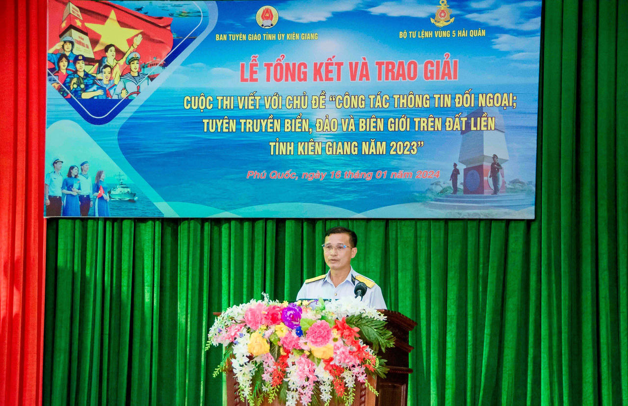 Kiên Giang: Trao giải cuộc thi viết về thông tin đối ngoại, tuyên truyền biển, đảo Việt Nam