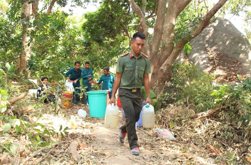 Hơn 500 người chung sức cứu 2 cánh rừng bị cháy ở An Giang