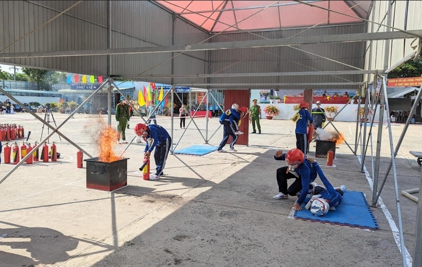 An Giang: Sôi nổi Hội thi “Tổ liên gia an toàn phòng cháy chữa cháy”
