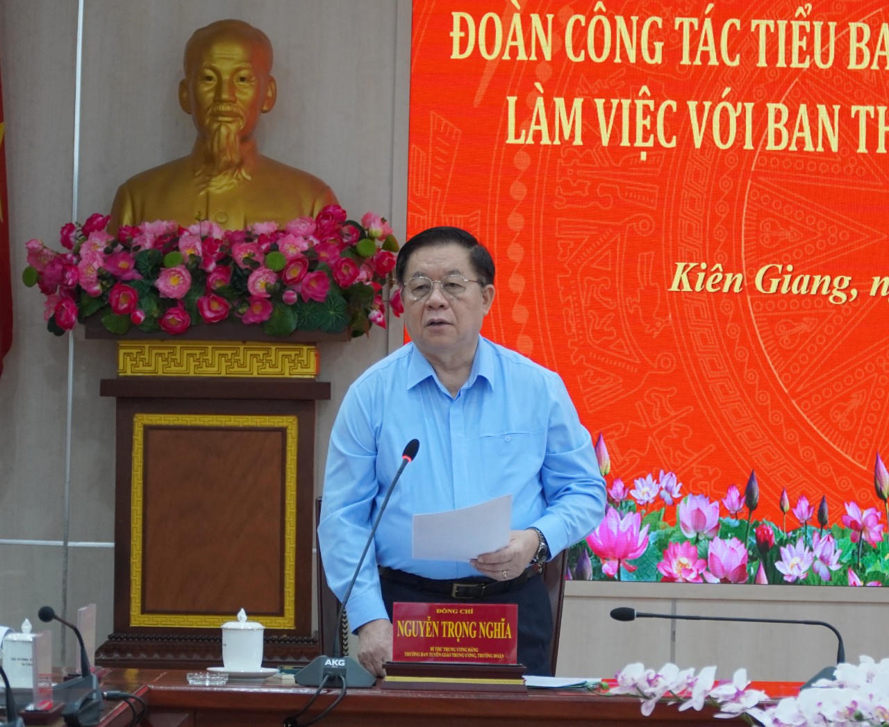 Trưởng Ban Tuyên giáo Trung ương ghi nhận nỗ lực của Kiên Giang