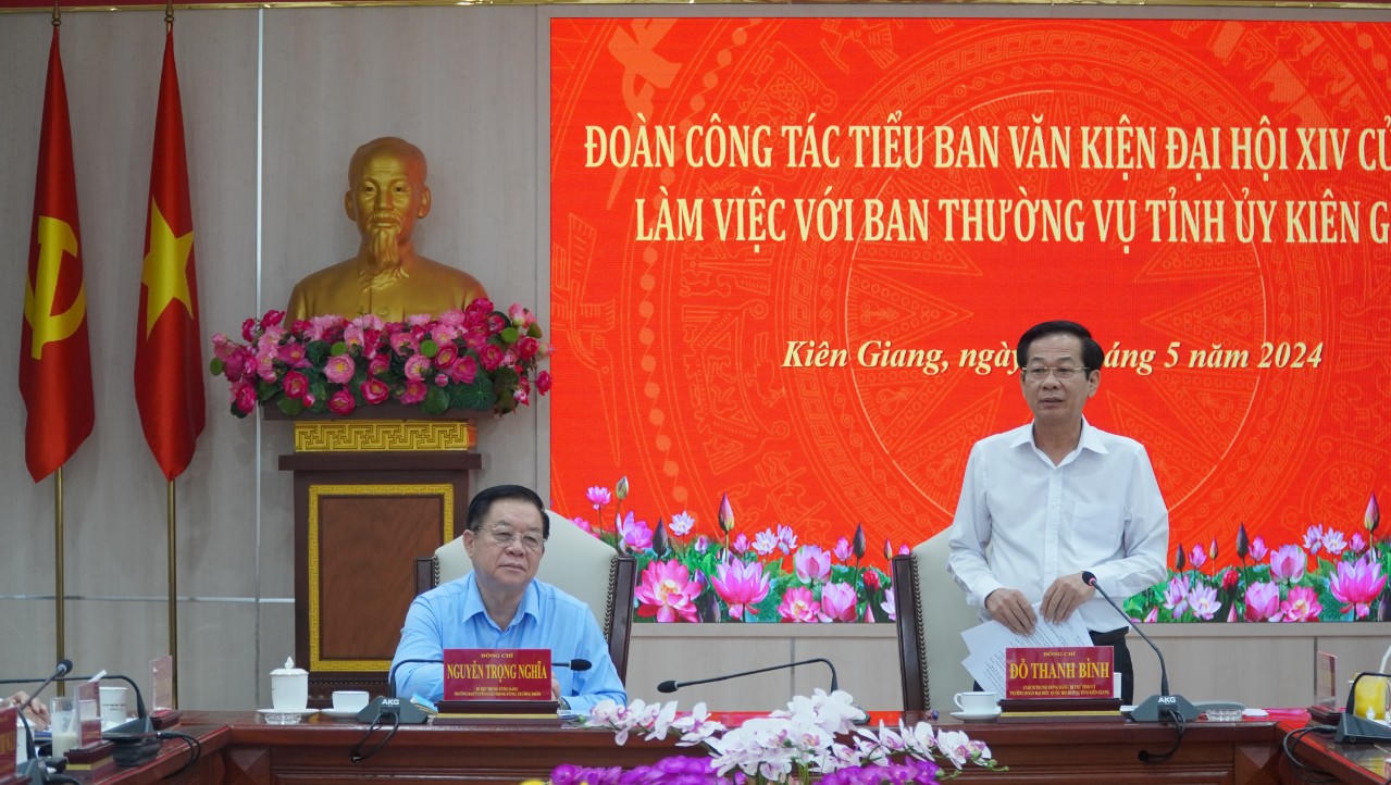 Trưởng Ban Tuyên giáo Trung ương ghi nhận nỗ lực của Kiên Giang