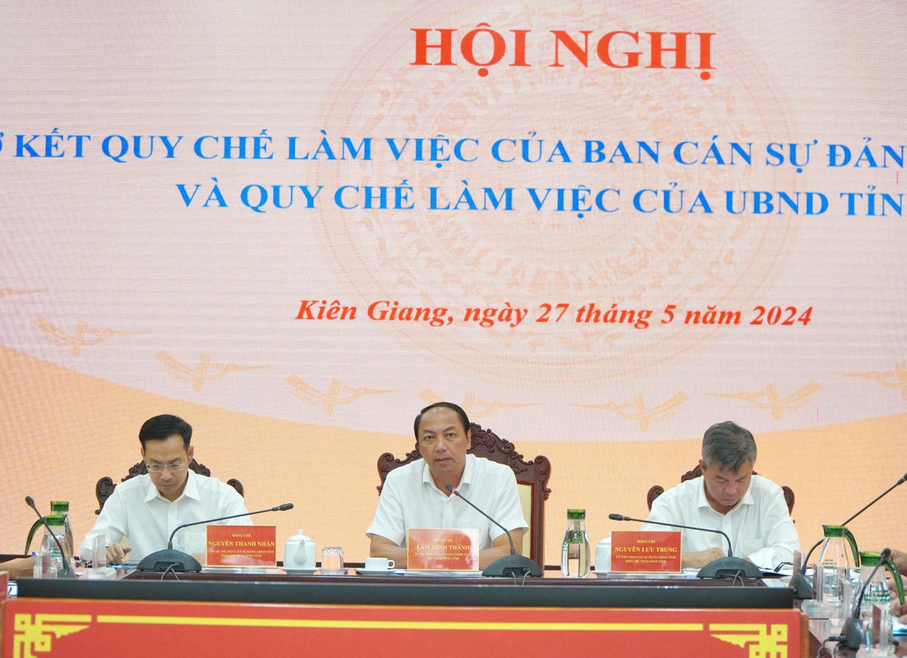 Kiên Giang: Sơ kết Quy chế làm việc của Ban Cán sự Đảng và UBND tỉnh
