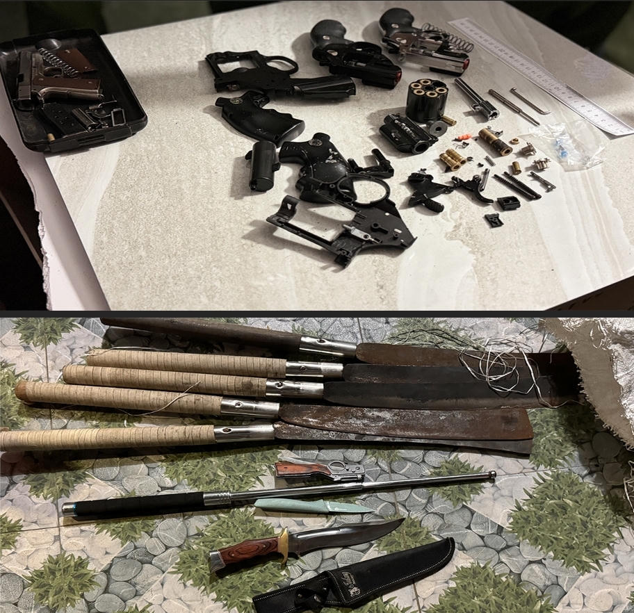 Bắt 2 đối tượng bị truy nã đặc biệt nguy hiểm, thu giữ nhiều súng và hung khí