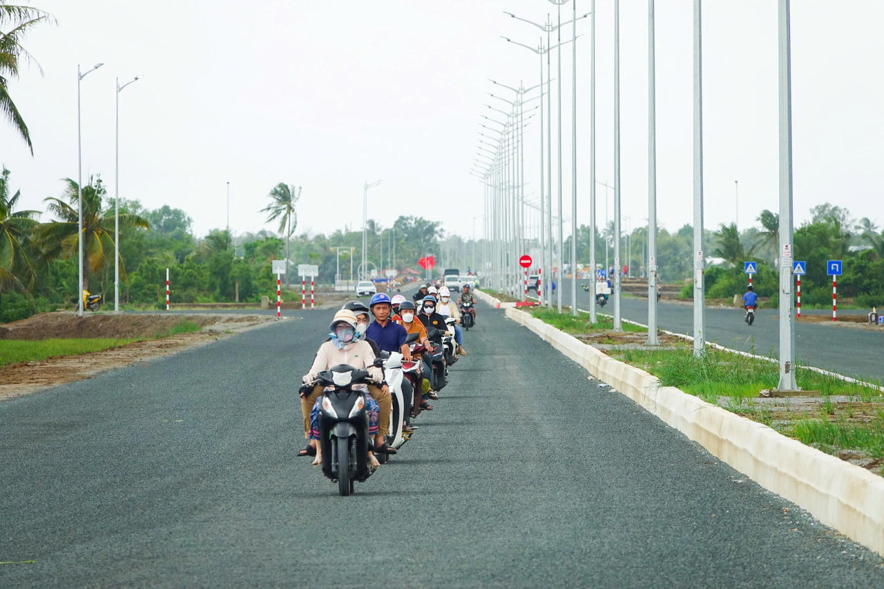 Đường 3 tháng 2 nối dài ở Kiên Giang trước ngày chính thức thông xe