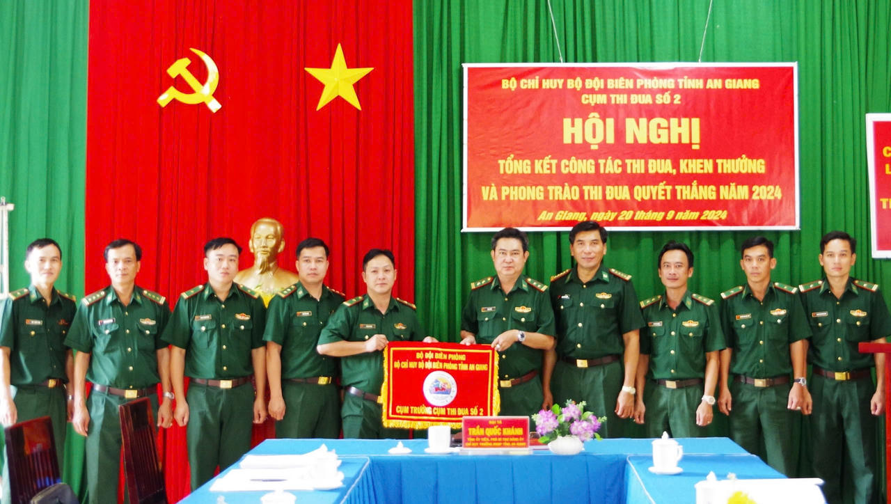 Các cụm thi đua BĐBP tỉnh An Giang tổng kết Phong trào Thi đua Quyết thắng năm 2024