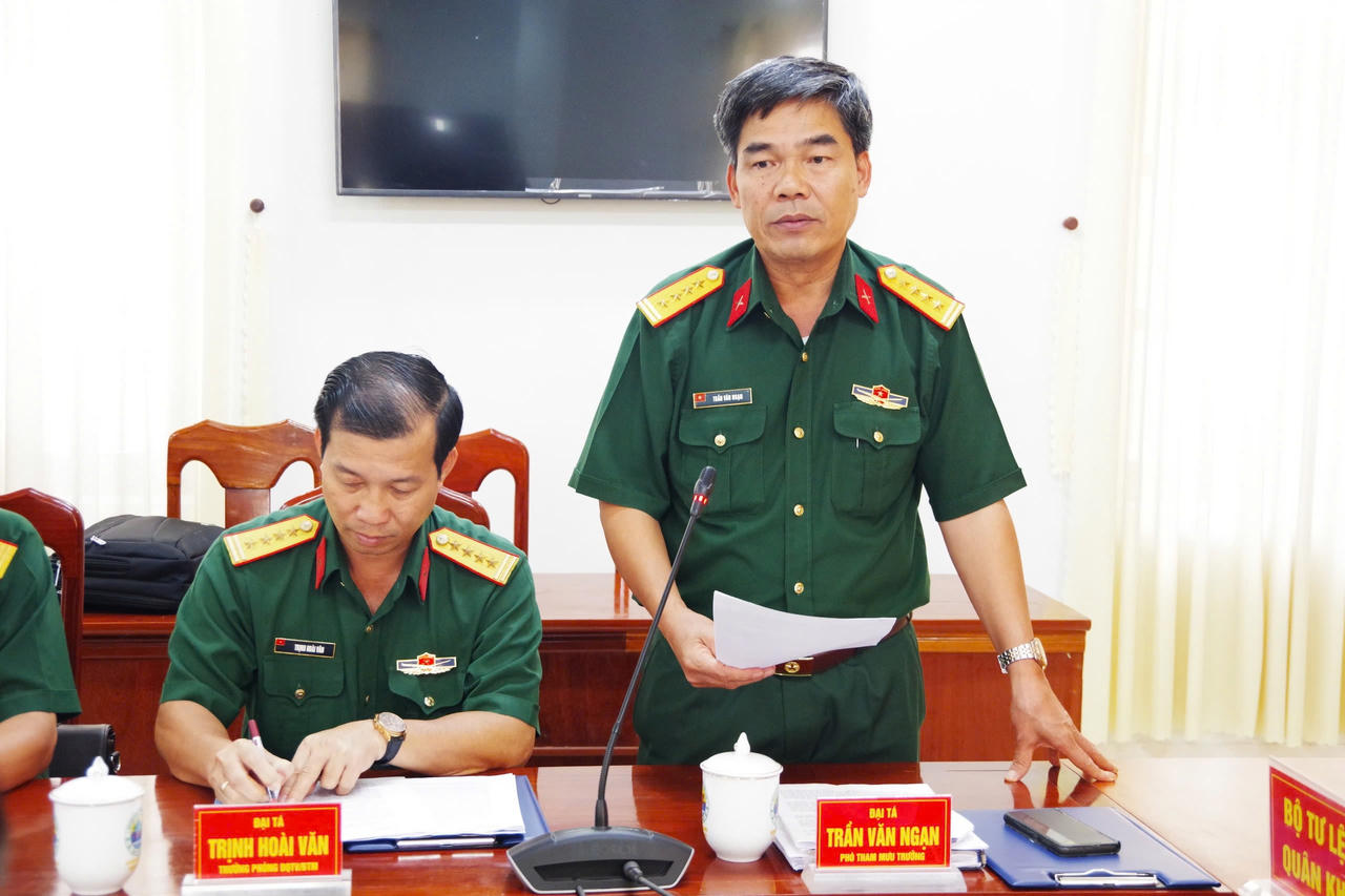 Kiểm tra công tác giáo dục Quốc phòng và An ninh tại Bộ đội Biên phòng tỉnh An Giang