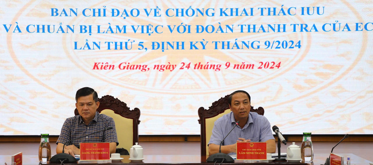 Kiên Giang họp về công tác chống khai thác IUU, chuẩn bị làm việc với Đoàn Thanh tra của EC