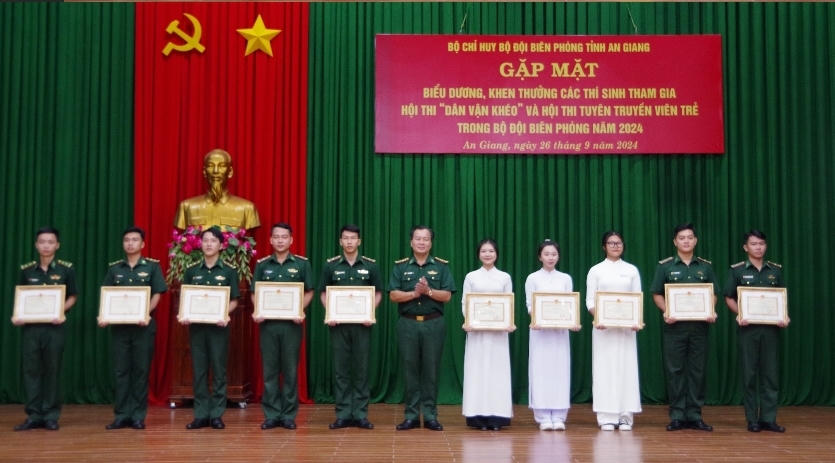 BĐBP tỉnh An Giang đạt thành tích cao trong Hội thi 'Dân vận khéo'