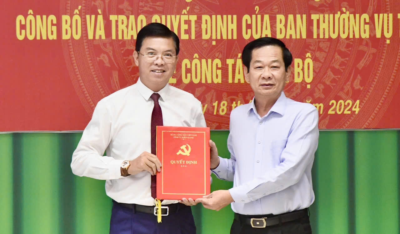 Ông Nguyễn Lưu Trung giữ chức Bí thư Thành ủy Hà Tiên nhiệm kỳ 2020-2025