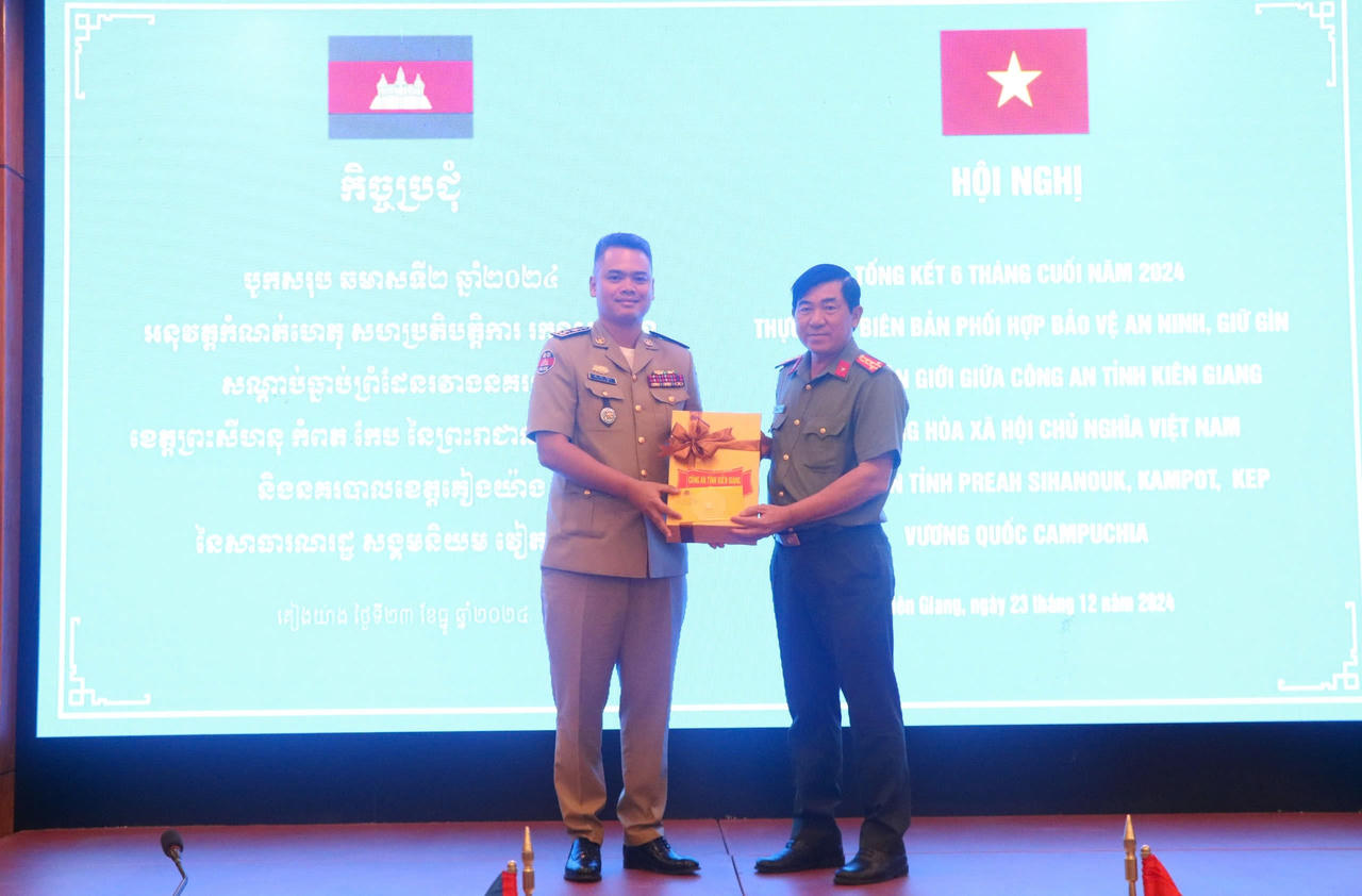 Hợp tác giữa Công an tỉnh Kiên Giang và Công an 3 tỉnh Campuchia giáp biên góp phần ổn định an ninh biên giới