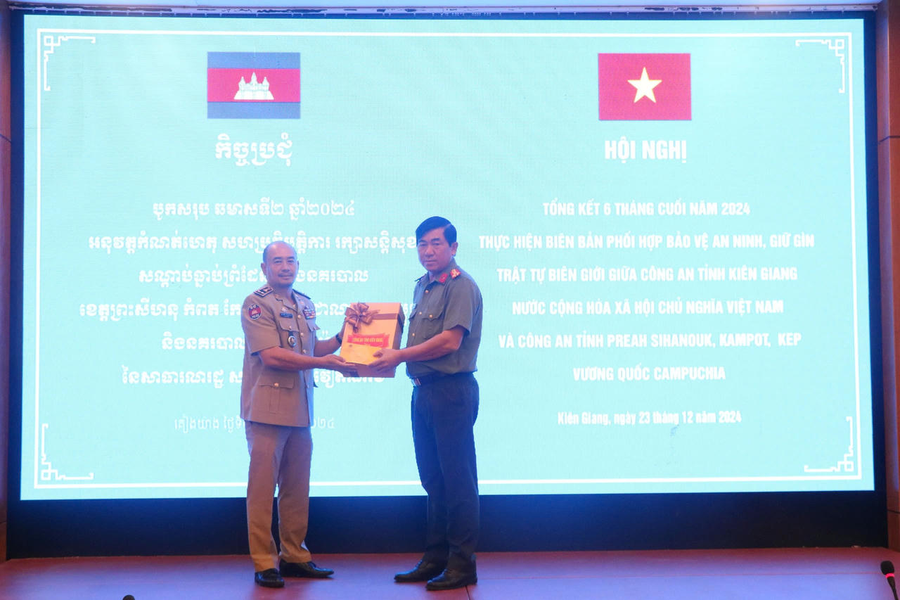 Hợp tác giữa Công an tỉnh Kiên Giang và Công an 3 tỉnh Campuchia giáp biên góp phần ổn định an ninh biên giới