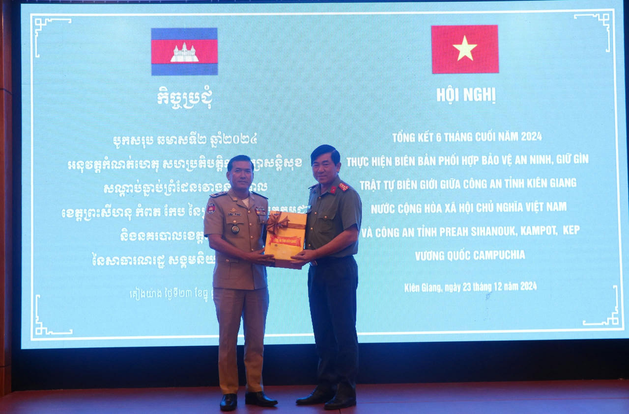 Hợp tác giữa Công an tỉnh Kiên Giang và Công an 3 tỉnh Campuchia giáp biên góp phần ổn định an ninh biên giới