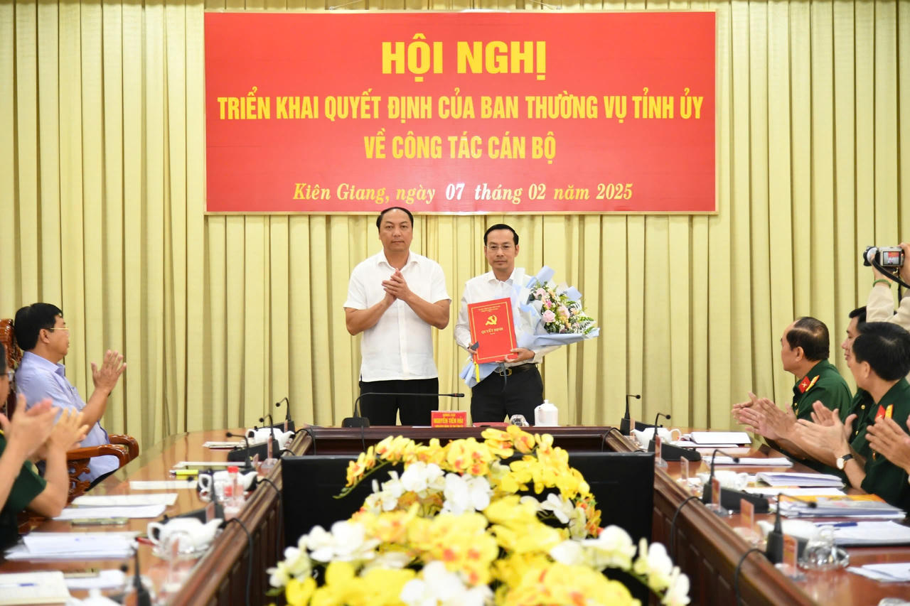 Công bố Quyết định Bí thư Đảng ủy Quân sự tỉnh Kiên Giang
