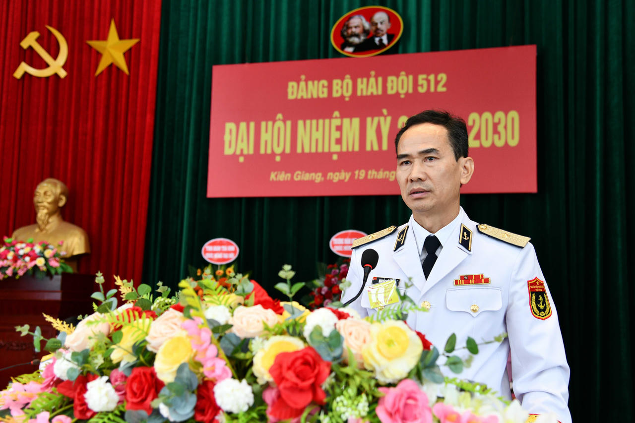 Đại hội Đảng bộ bộ phận Hải đội 512 nhiệm kỳ 2025-2030