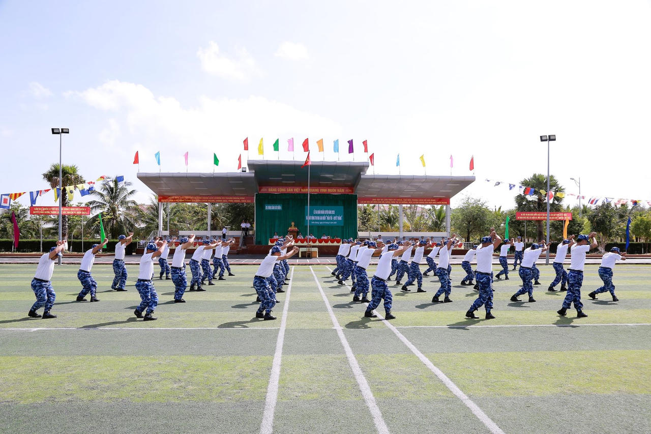 Bộ Tư lệnh Vùng Cảnh sát biển 4 tổ chức Lễ ra quân huấn luyện năm 2025