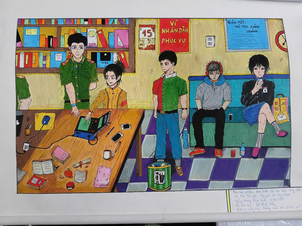 Trao giải cuộc thi viết - vẽ chủ đề “Con yêu bố mẹ - Người chiến sĩ Công an nhân dân”