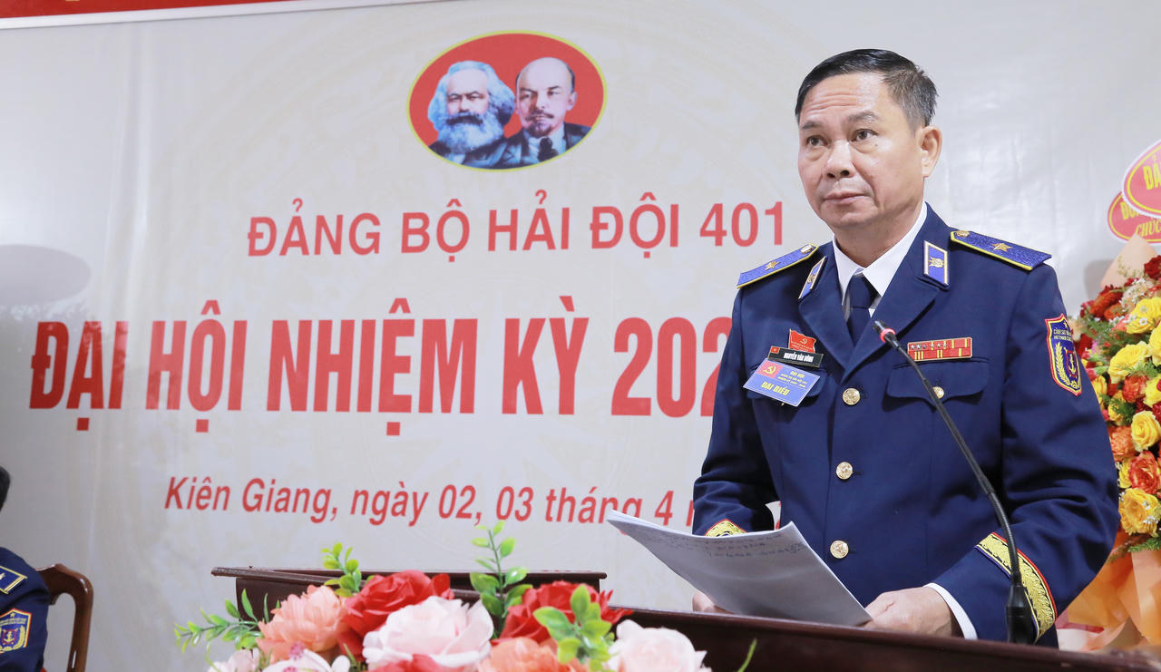 Đảng bộ Hải đội 401 tổ chức thành công đại hội nhiệm kỳ 2025 - 2030