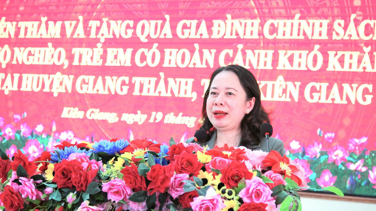 Phó Chủ tịch nước Võ Thị Ánh Xuân thăm và làm việc tại huyện biên giới Giang Thành