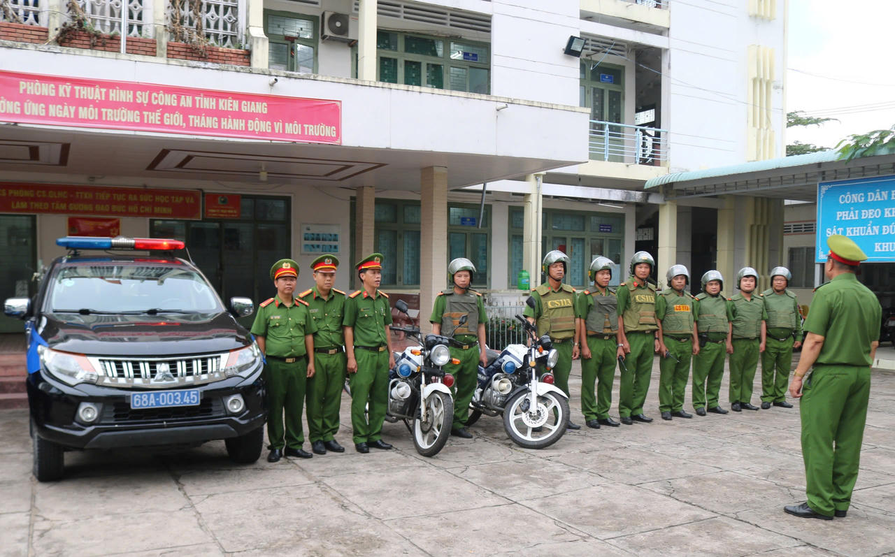 Kiên Giang: Lực lượng Cảnh sát 113 ra quân bảo đảm an ninh trật tự dịp Lễ 30/4 và 1/5