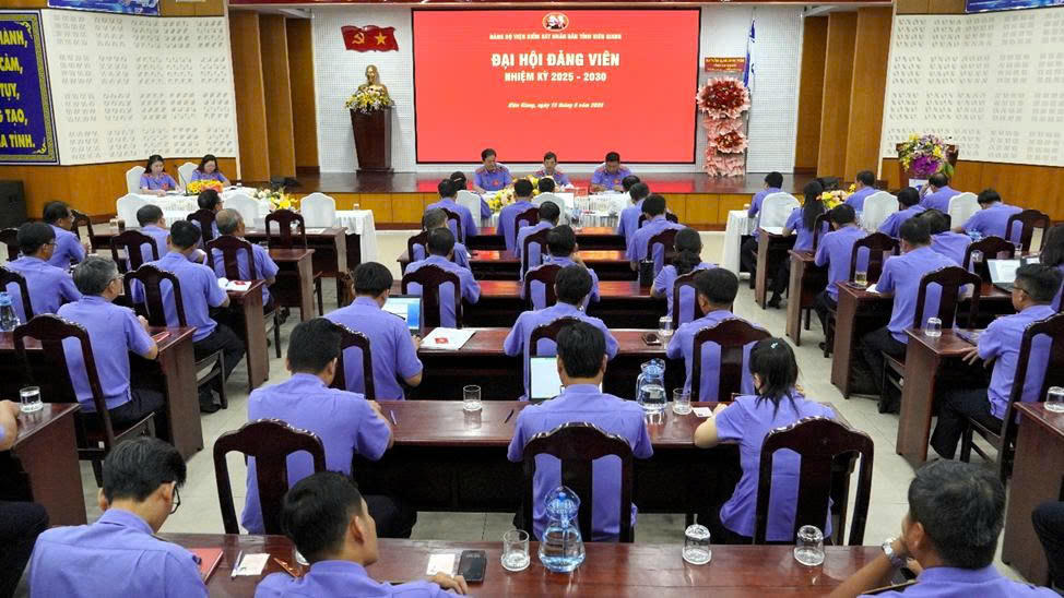 Đại hội Đảng bộ VKSND Kiên Giang, nhiệm kỳ 2025–2030